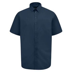 Duke Mens D555 Lucas Stretch Kingsize Short-Sleeved Shirt / Navy